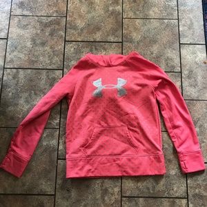 Pink Polka dot Under Armour hoodie
